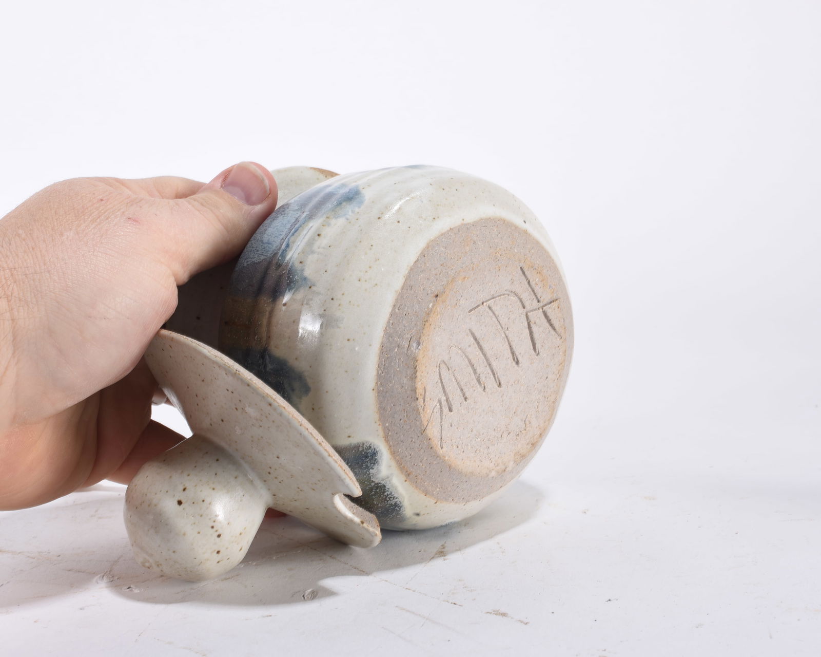 Pottery Honey Jar signed Smith - 3