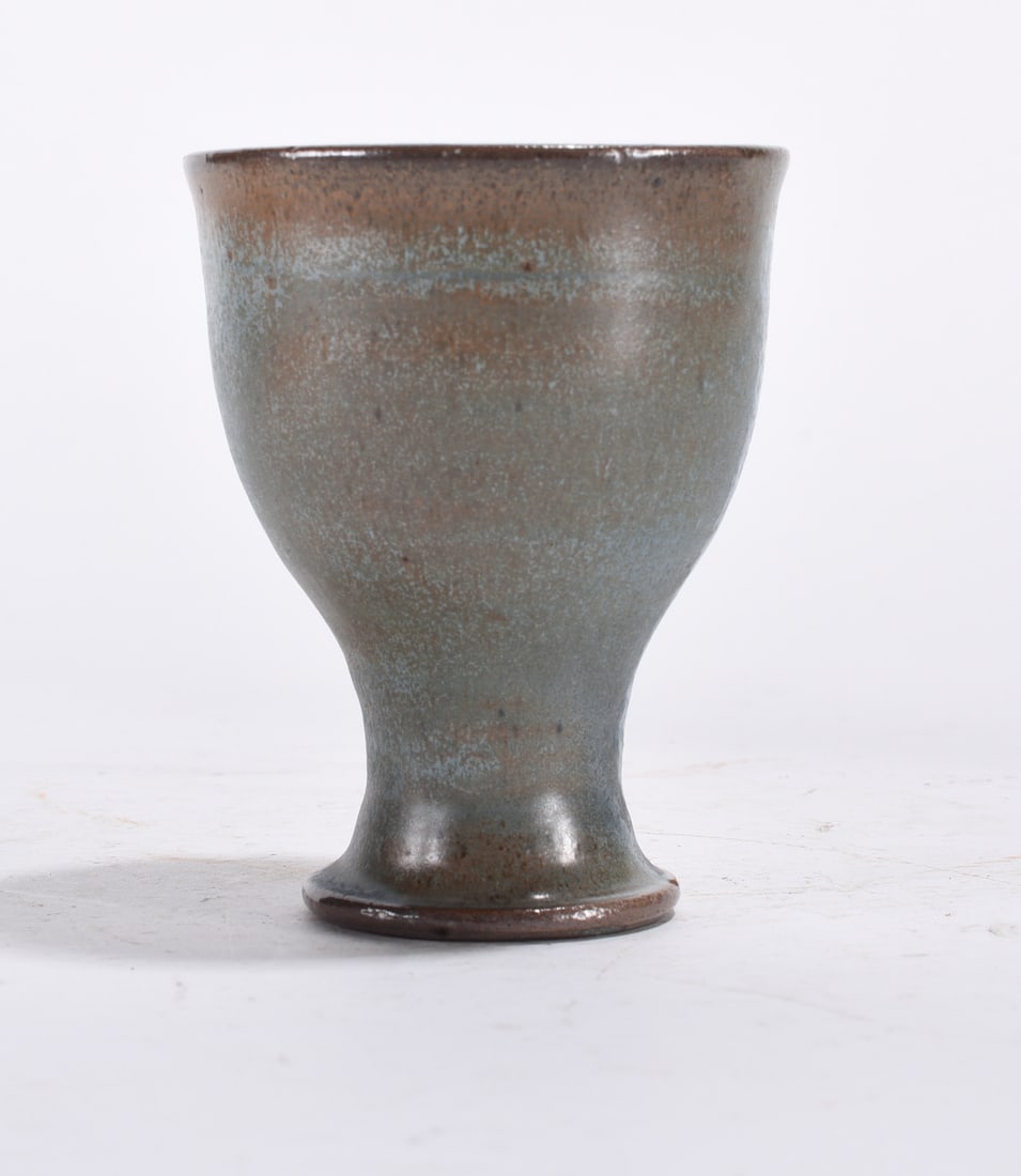 Auman Pottery Small Cup Signed Seagrove: PLEASE READ ALL TO THE END FOR IN HOUSE SHIPPING ESTIMATED PRICES --- All stoneware and pottery is from a single owner collection. If damage is seen it will be noted but we do miss things. See