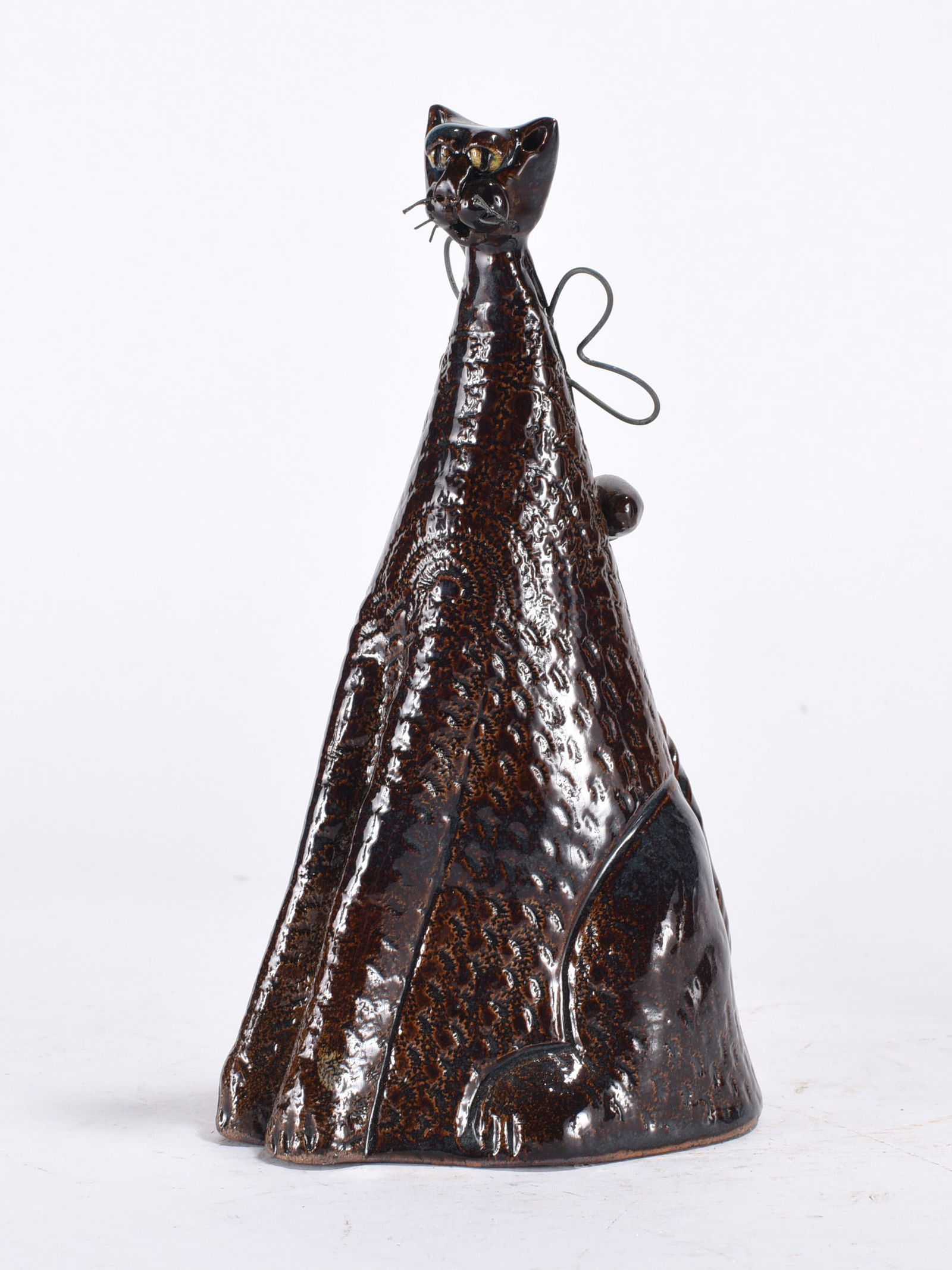Folk Pottery Cat Bell (1 of 3)