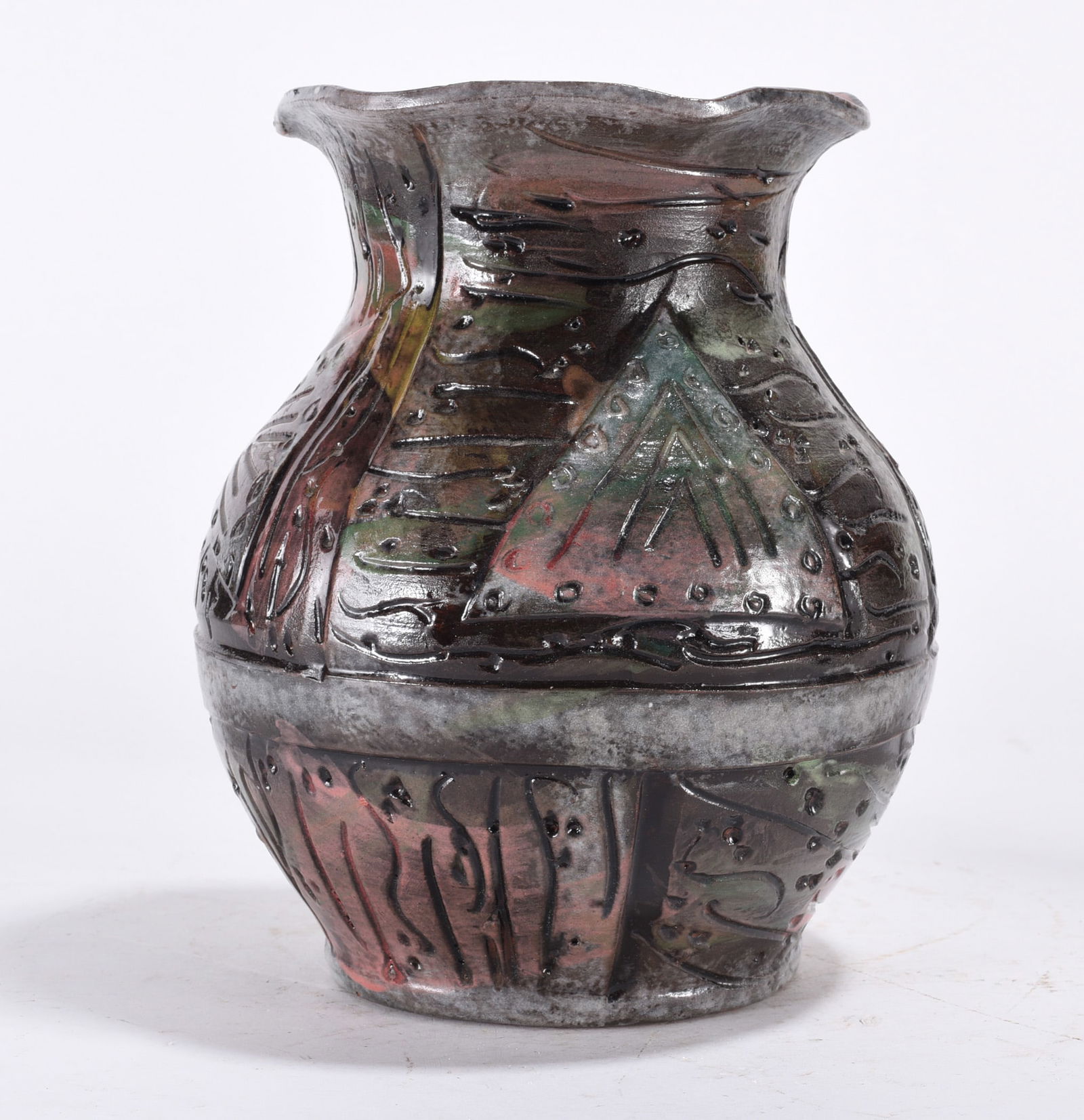 North Carolina Pottery Vase signed DL (1 of 3)