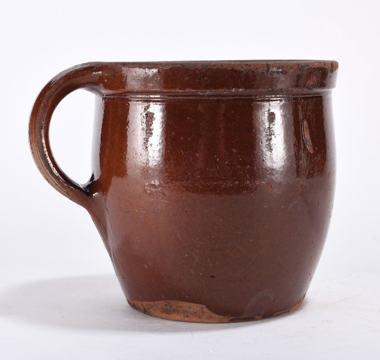 Redware New England Pottery Jar ca. 1870 (1 of 3)