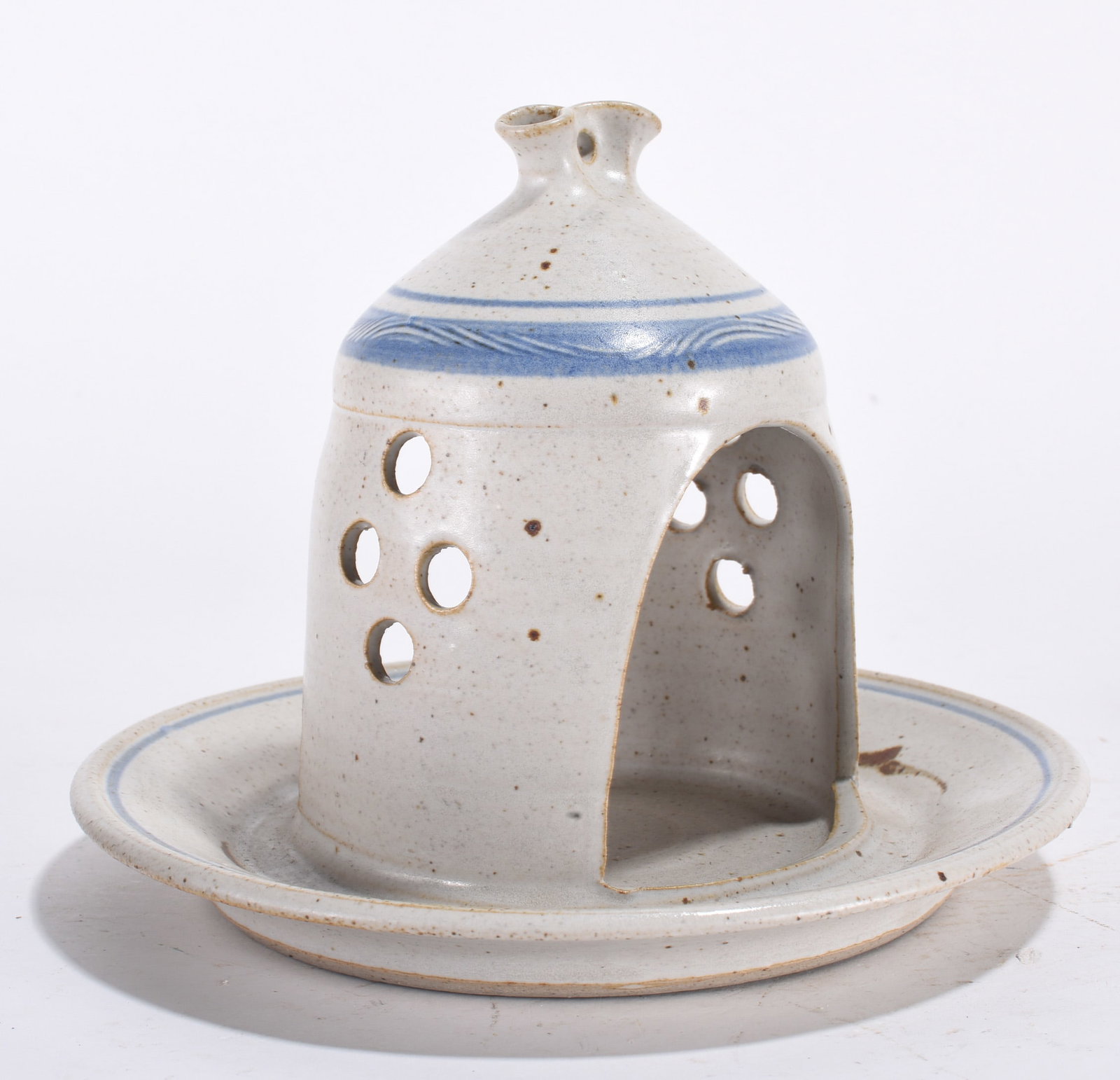 North Carolina Pottery Candle Holder (1 of 3)