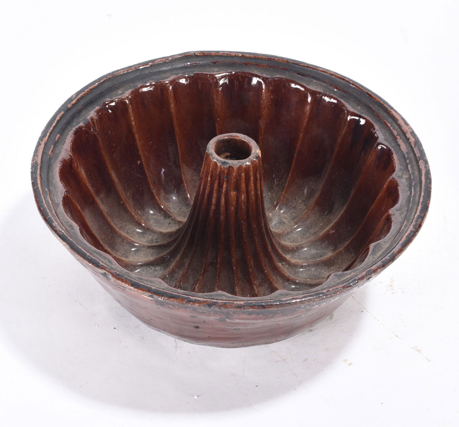 ca. 1890 Redware Cake Mold (1 of 2)