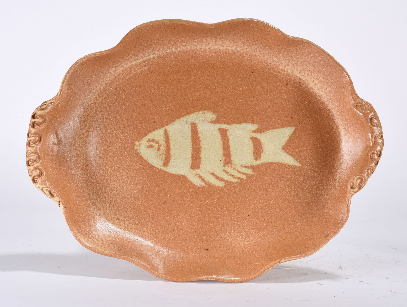 North Carolina Fish Pottery Serving Plate (1 of 2)