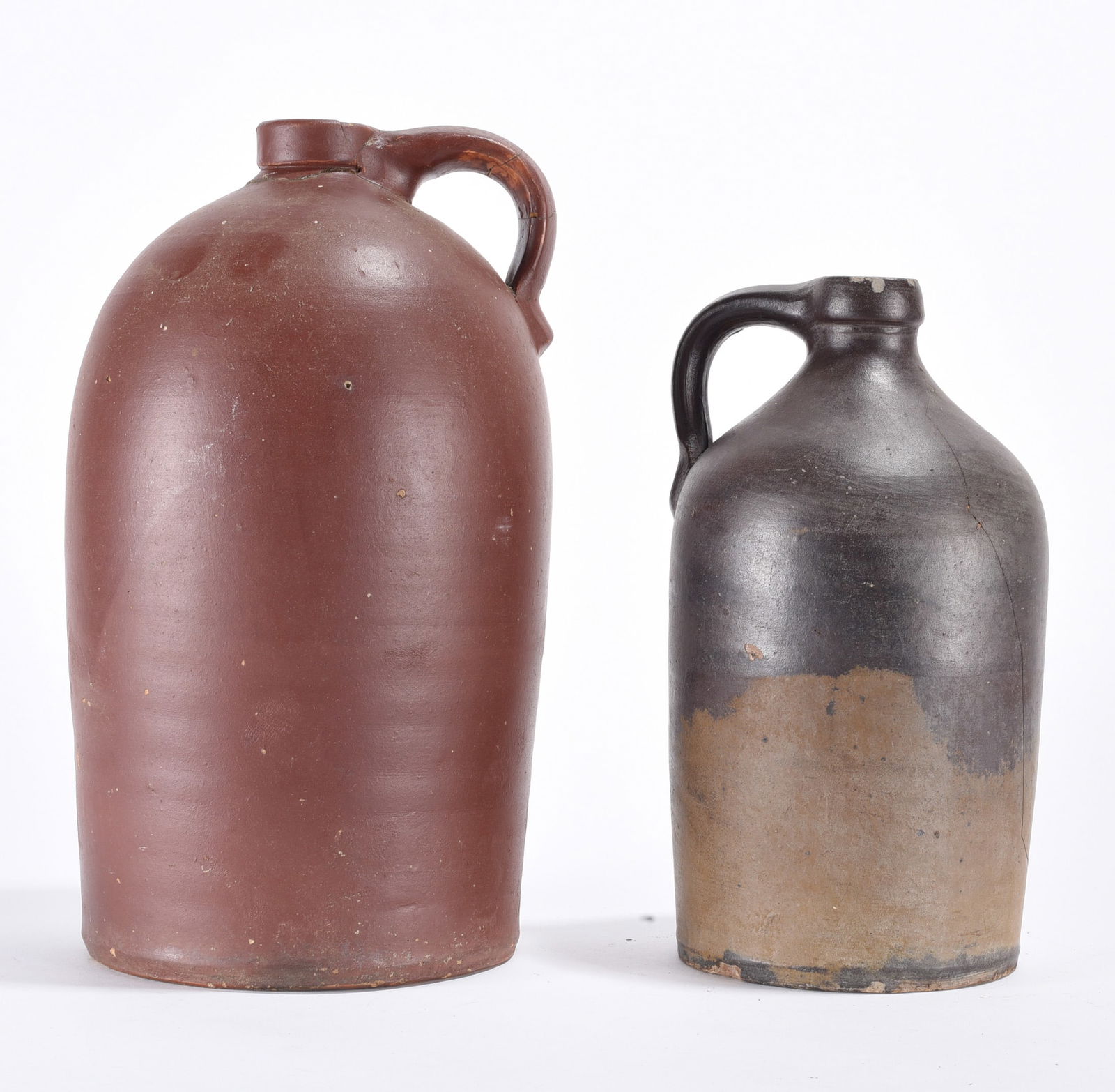 New England Pottery Jug Group ca. 1870 (1 of 3)