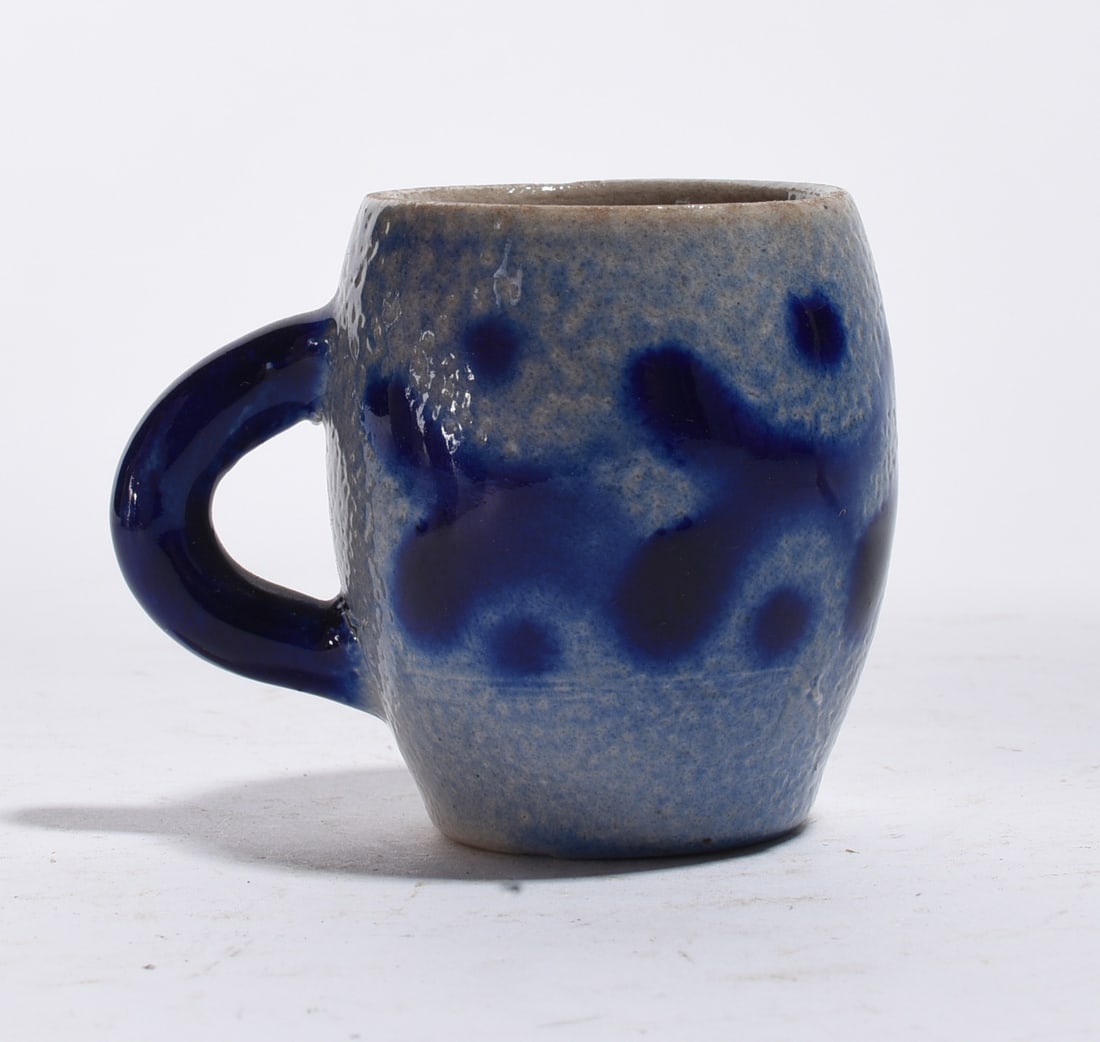 Blue Stoneware Miniature Mug (1 of 3)