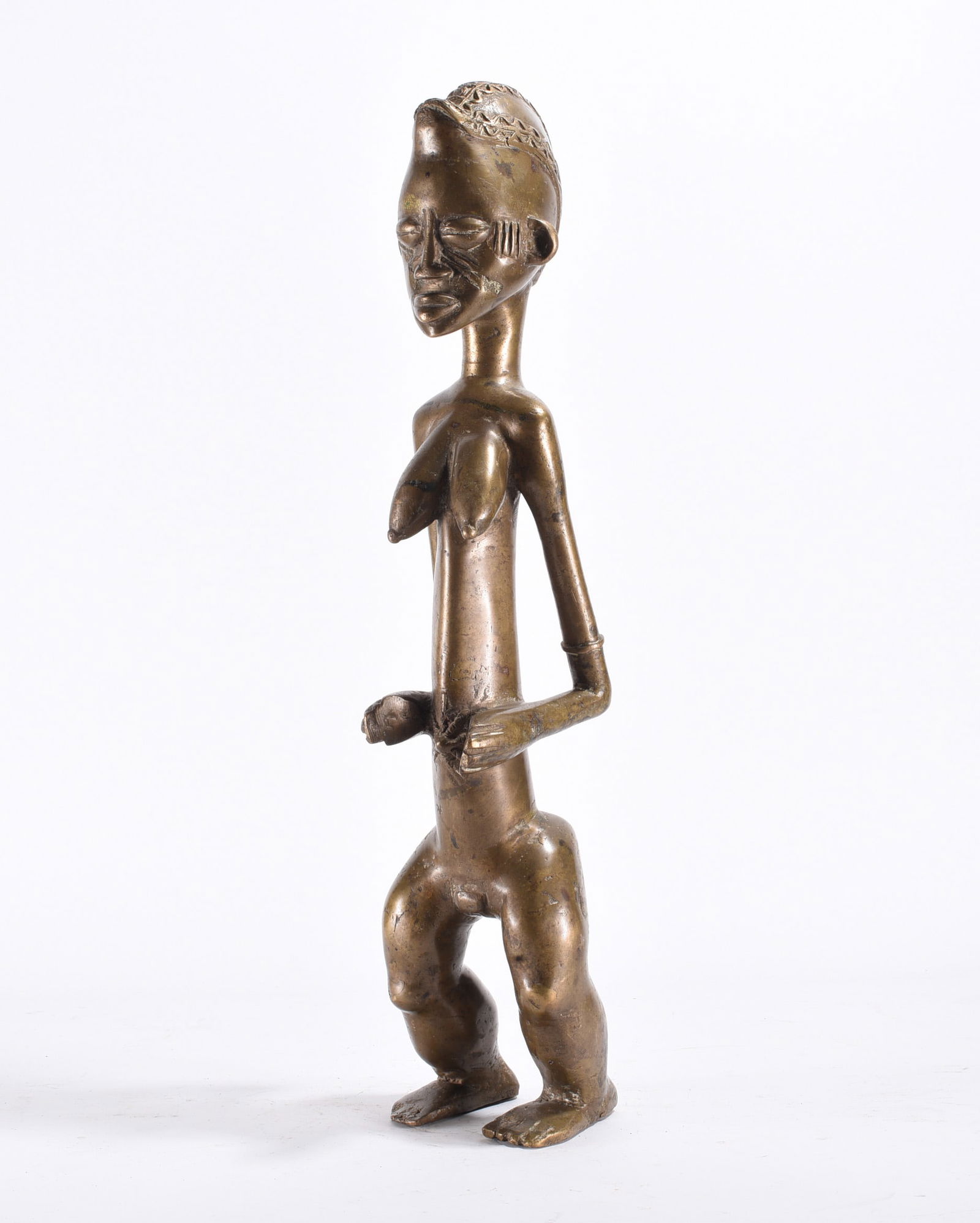 Brass Tribal Art Femal Figure (1 of 5)