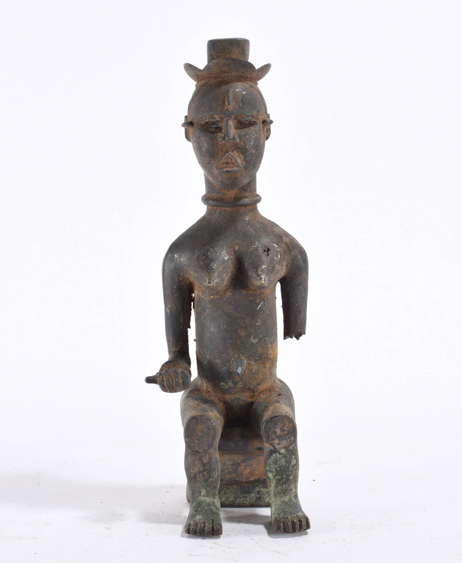 18th Century Benin Bronze Female (1 of 3)