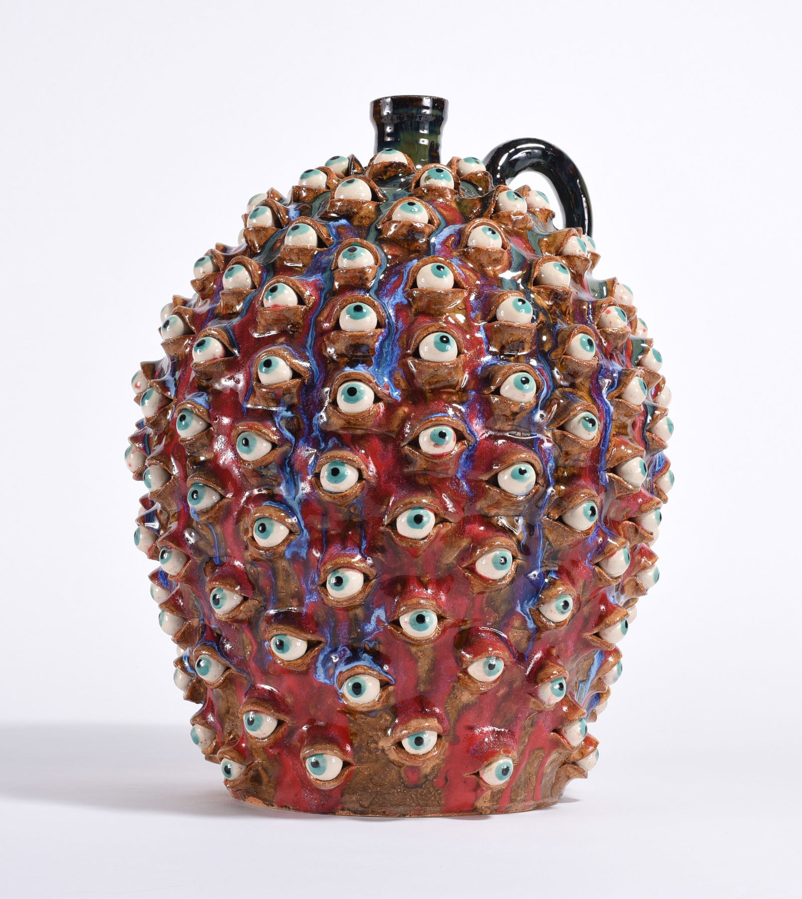 Marvin Bailey Multi Glaze Eyeball Jug (1 of 6)