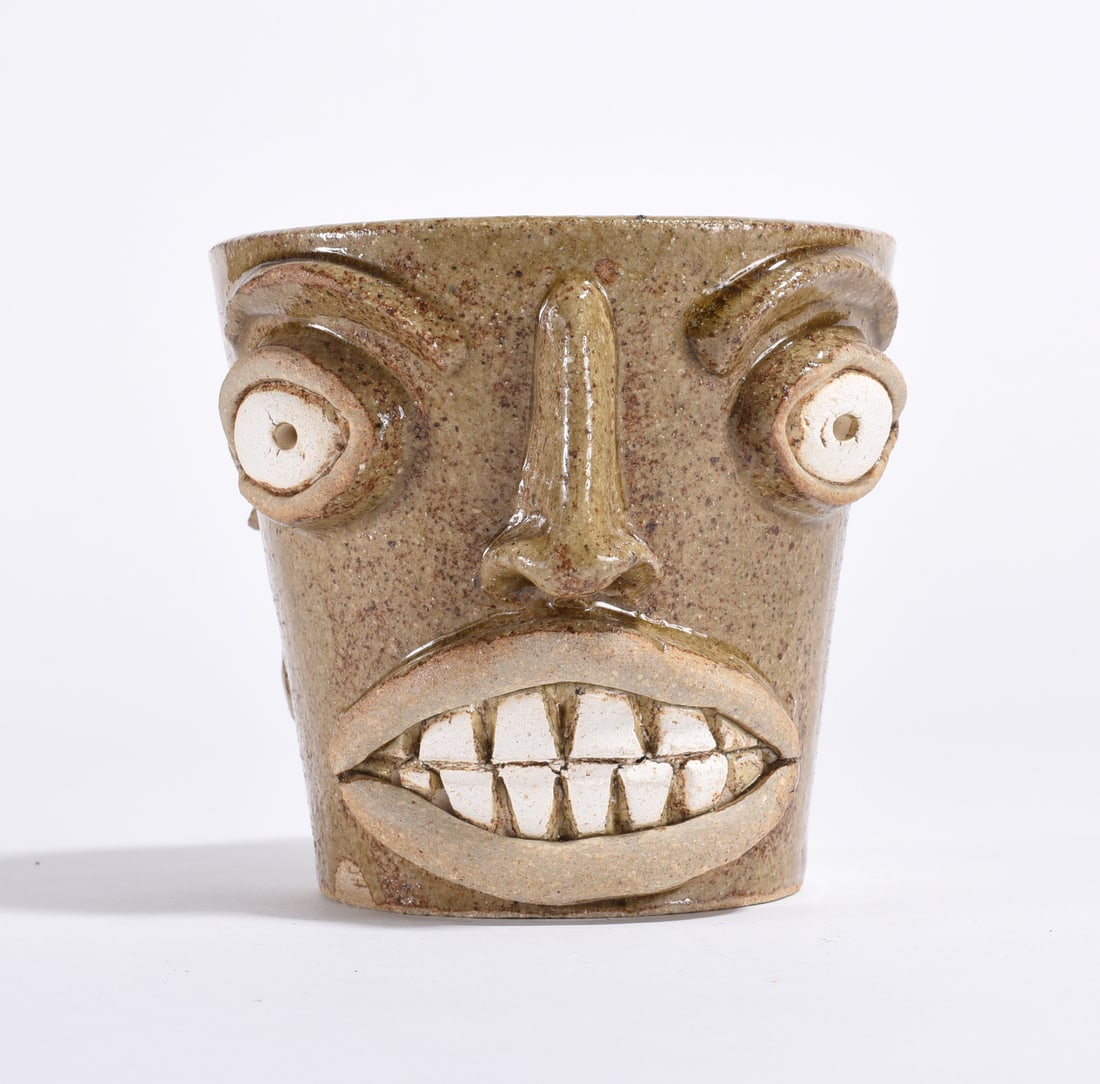 Stephen Ferrell Pottery Face Mug: Stephen Ferrell Pottery Face Mug