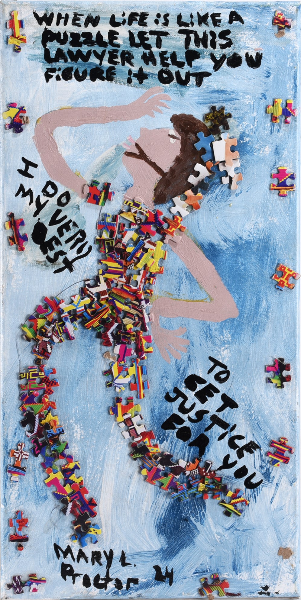 Mary Proctor Folk Art Painting (1 of 2)