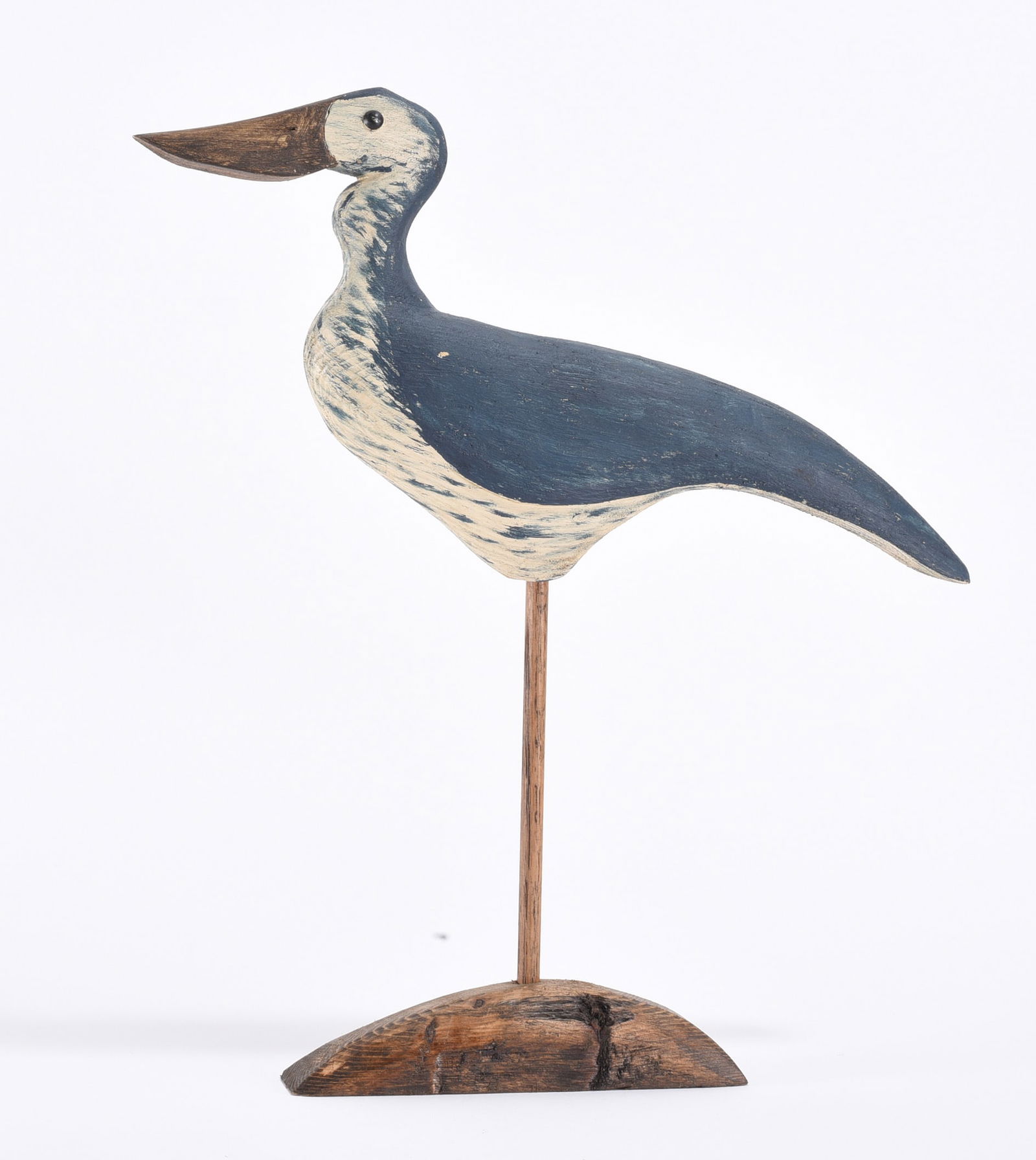 Carved and Painted Shorebird: Carved and Painted Shorebird
