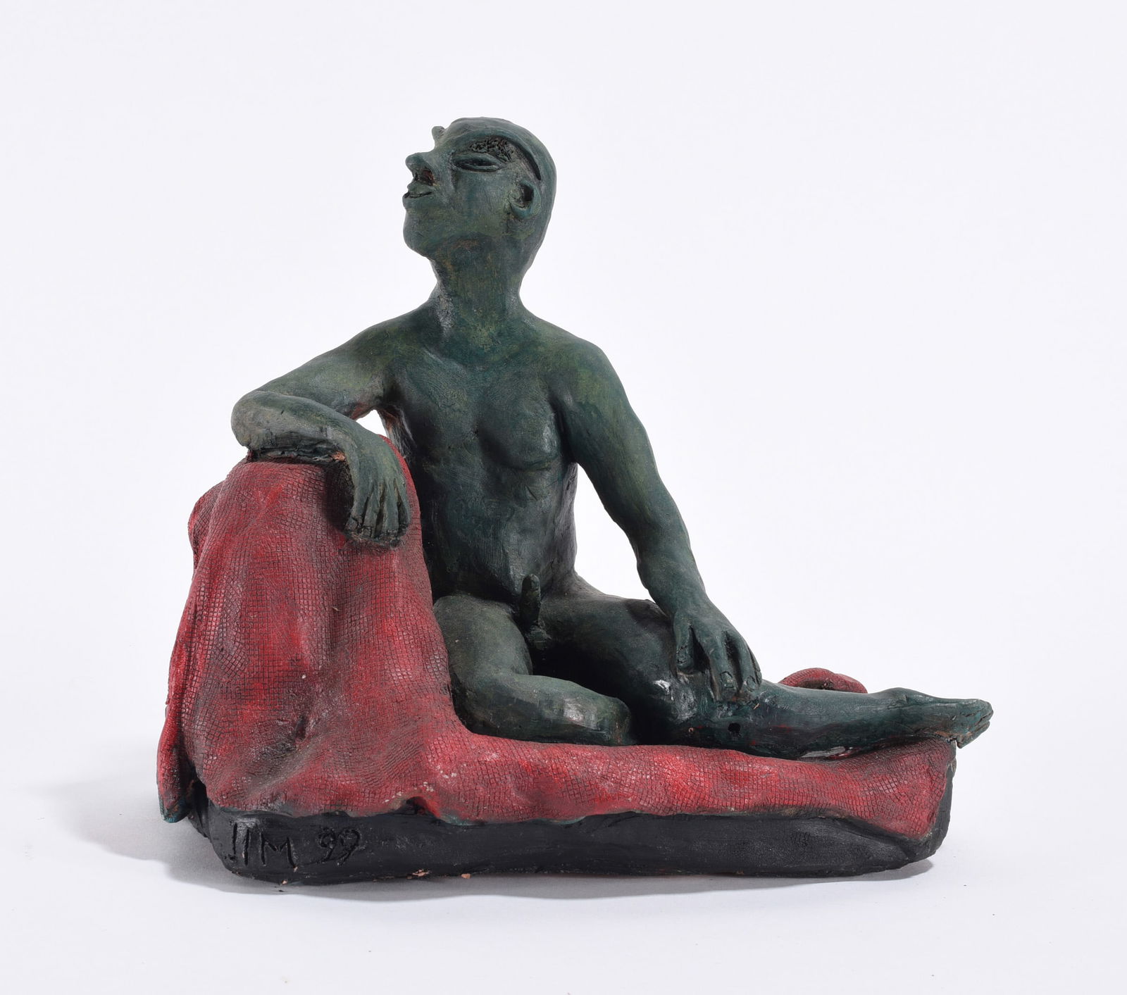 Folk Art Clay Nude Figure: Folk Art Clay Nude Figure
