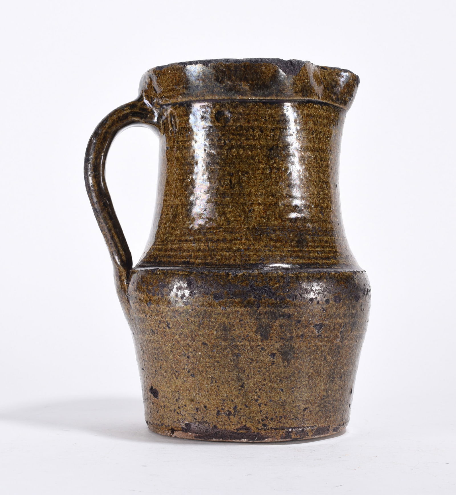 Buncomb County NC Alkaline Glaze Pitcher ca. 1880 (1 of 3)