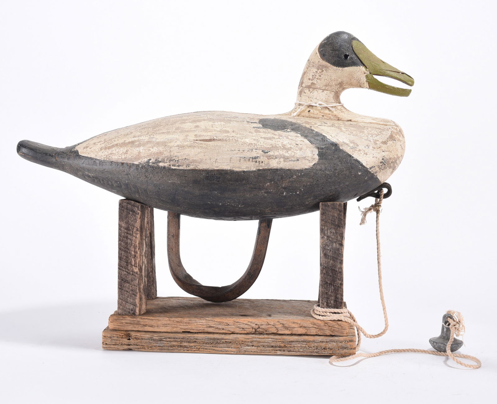 Carved and Painted Decoy: 16" x 16" Carved and Painted Decoy