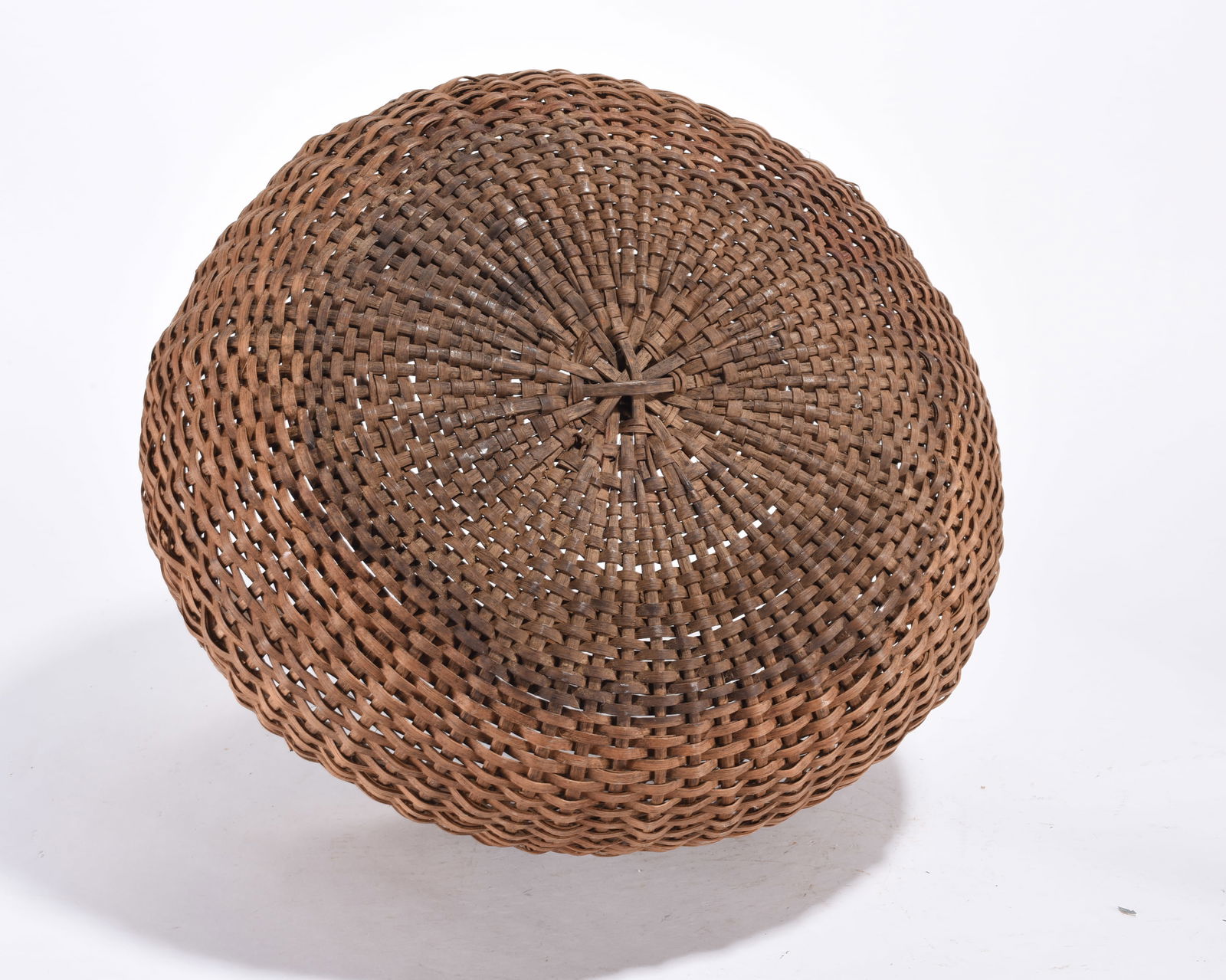Antique Oak Split Basket - 4