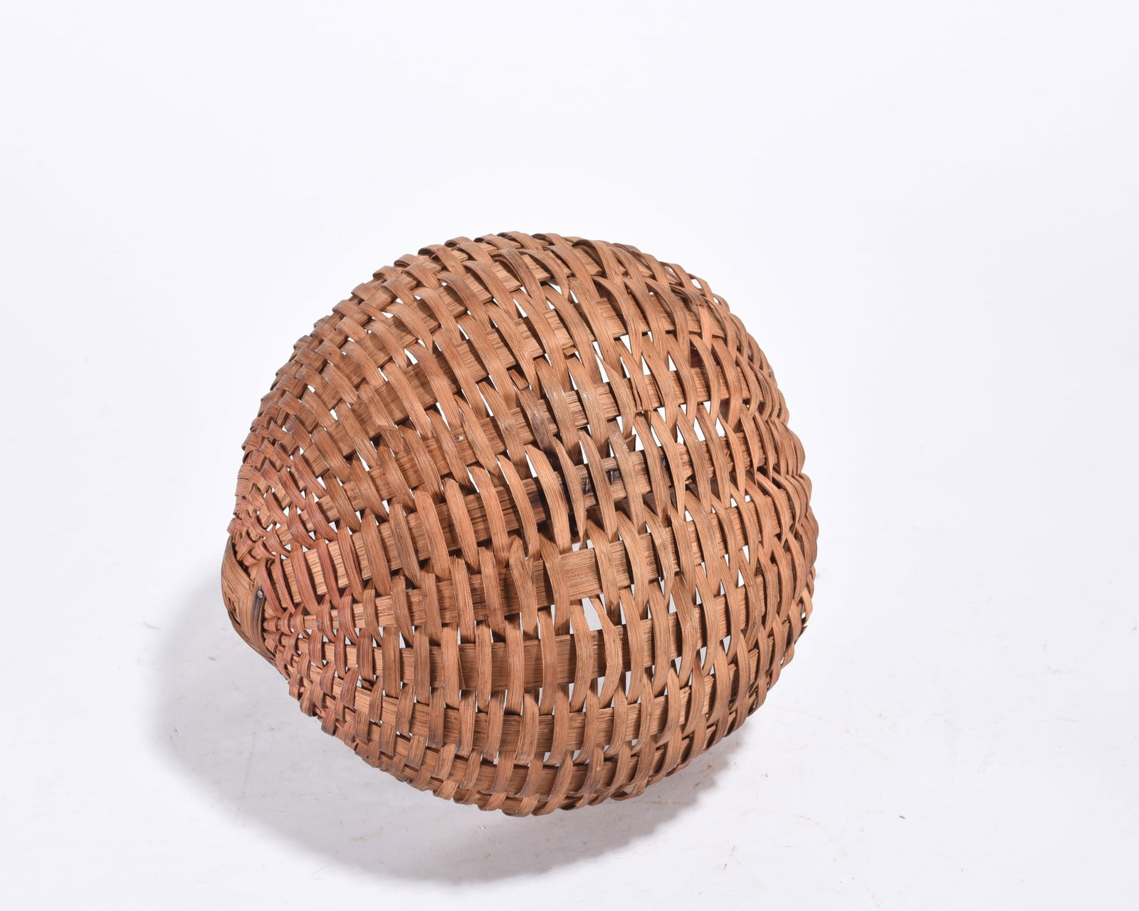 Antique Oak Split Basket - 3