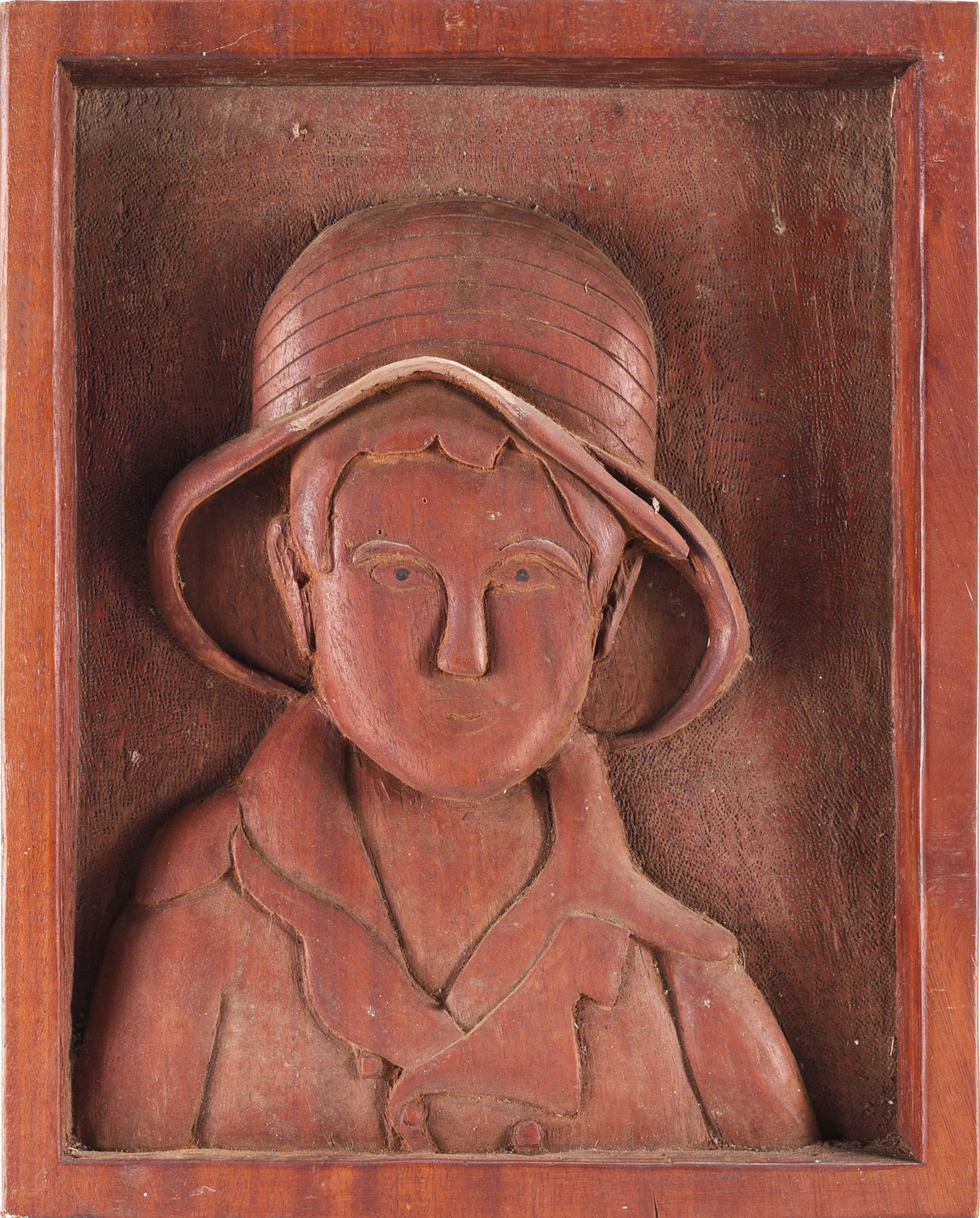 Folk Art Carved Plaque: Folk Art Carved Plaque