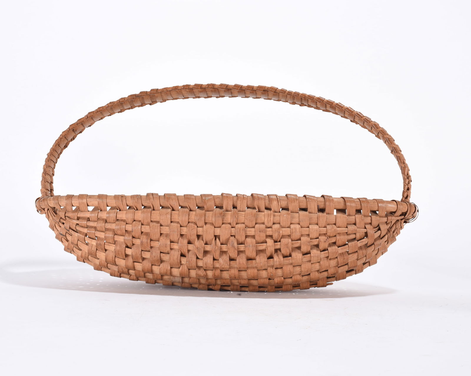 Antique Oak Split Basket - 3
