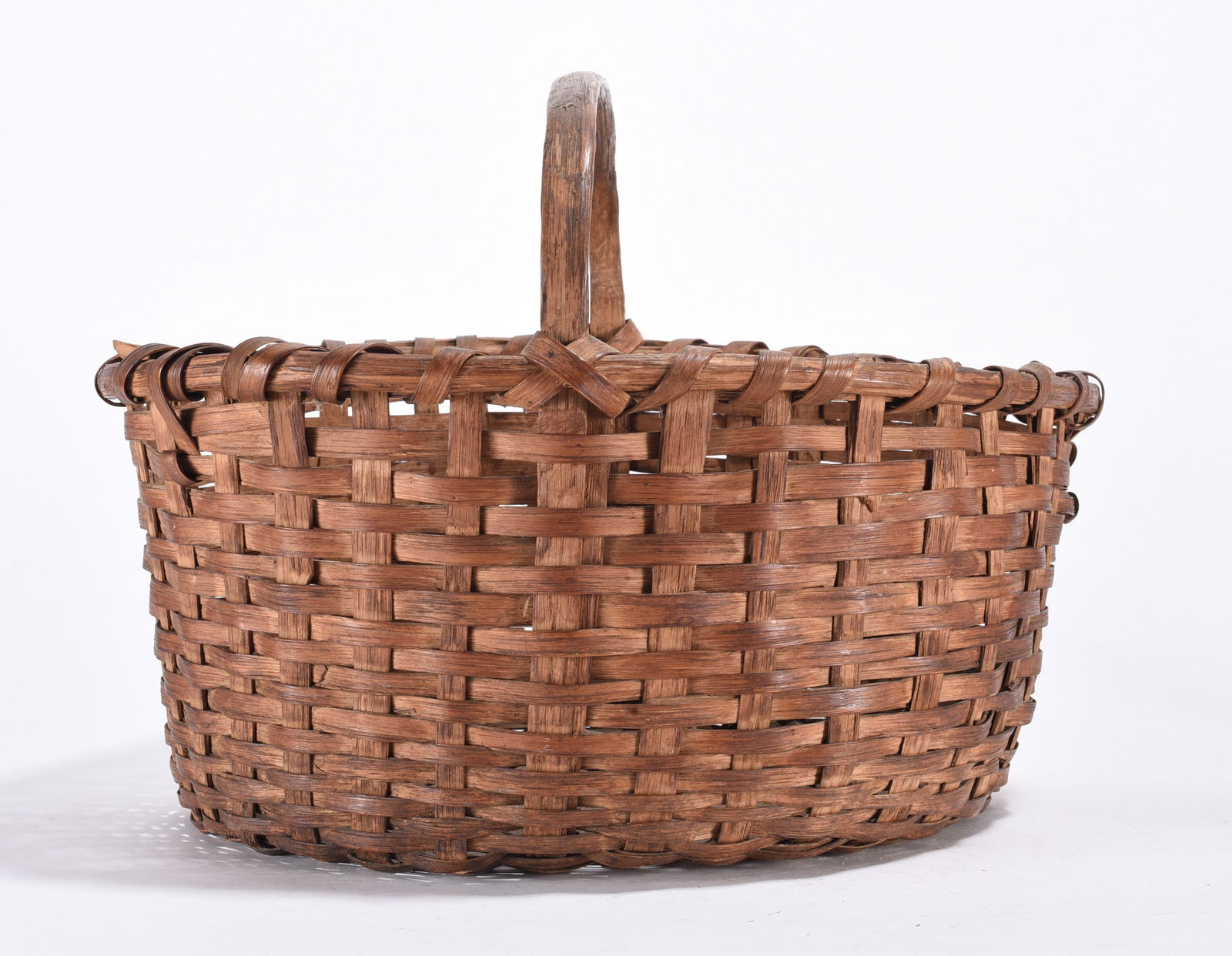 Antique Oak Split Basket: Antique Oak Split Basket