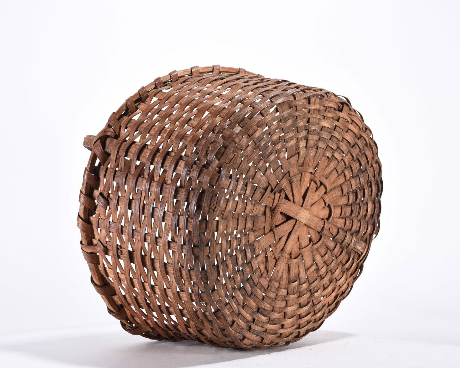 Antique Oak Split Basket - 4