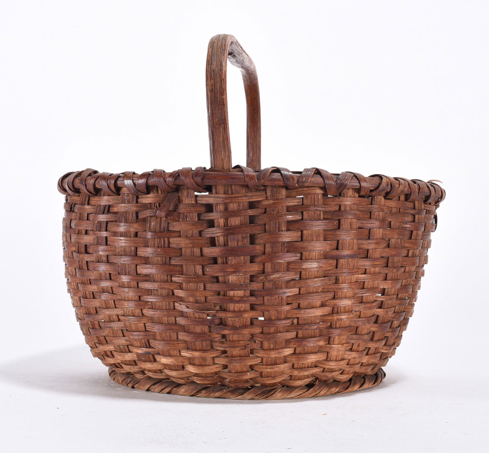 Antique Oak Split Basket: Antique Oak Split Basket