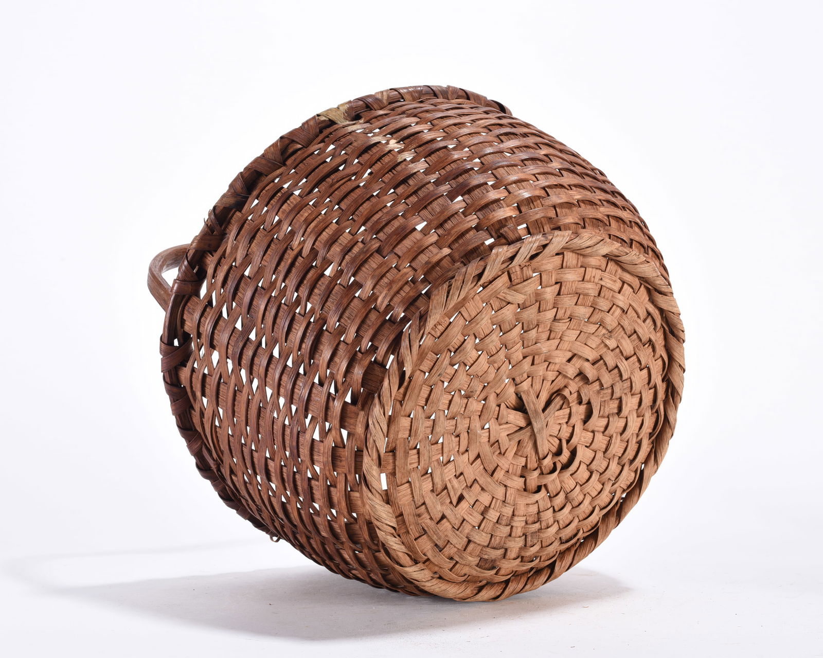 Antique Oak Split Basket - 4