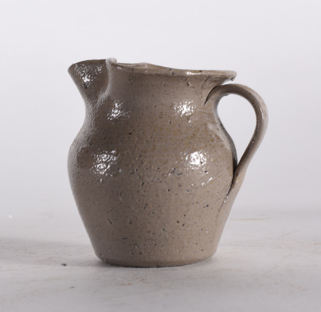 Piedmont NC Salt Glaze Miniature Pitcher ca. 1900: Piedmont NC Salt Glaze Miniature Pitcher ca. 1900