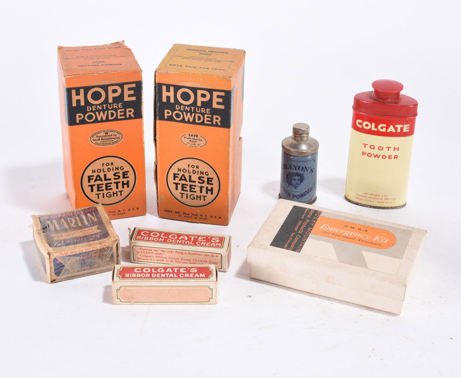 Antique Dental Items Colgate, Denture Powder: Antique Dental Items Colgate, Denture Powder