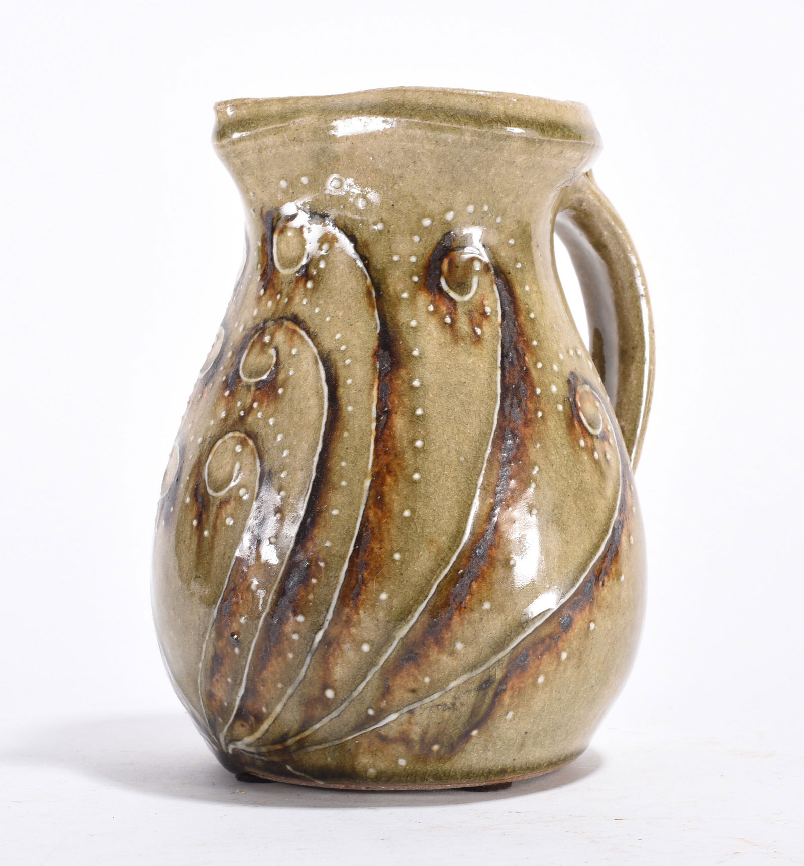Michele Bayne Slip Decorated Pitcher: Michele Bayne Slip Decorated Pitcher