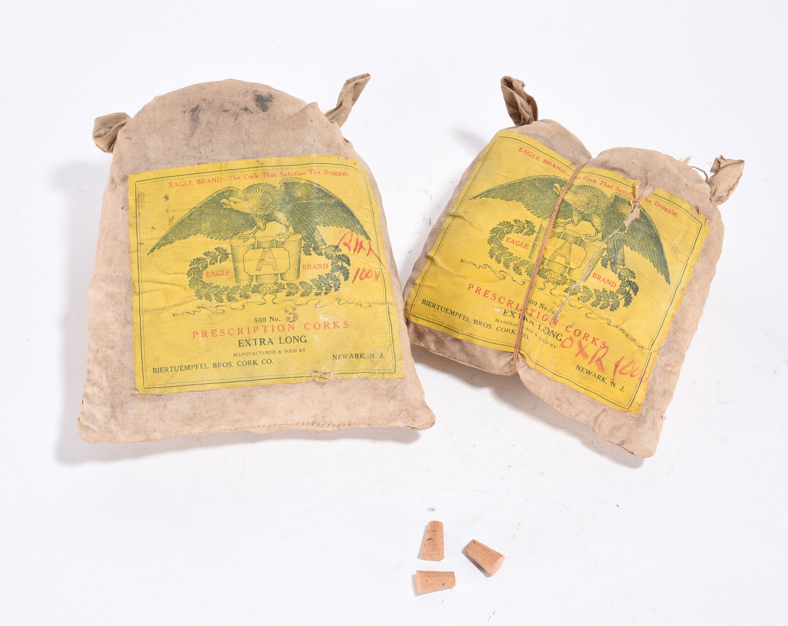 New Old Stock Prescirption Corks for Medicine Bottles ca. 1880: New Old Stock Prescirption Corks for Medicine Bottles ca. 1880