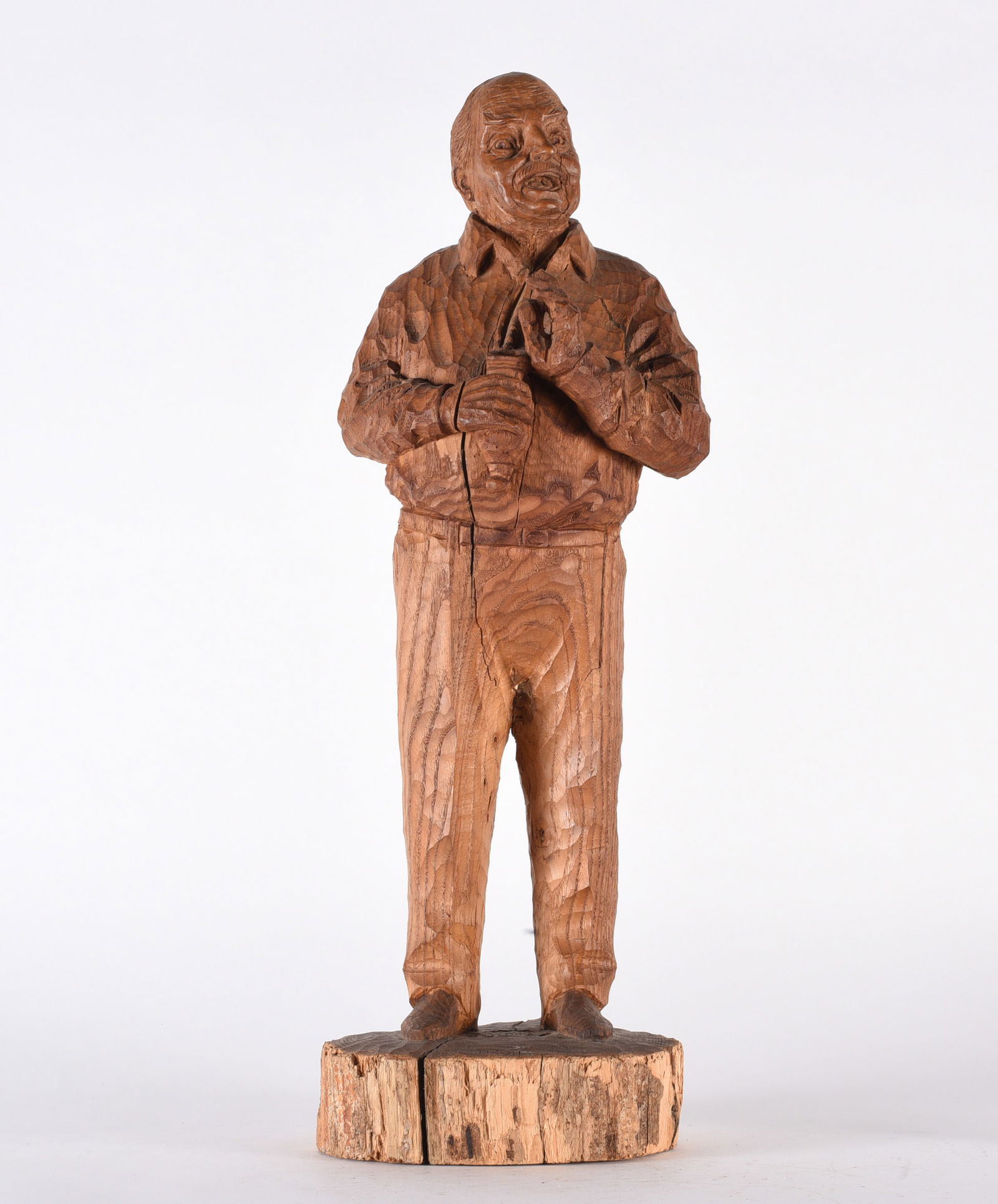 Folk Art Carved Auctioneer (1 of 3)