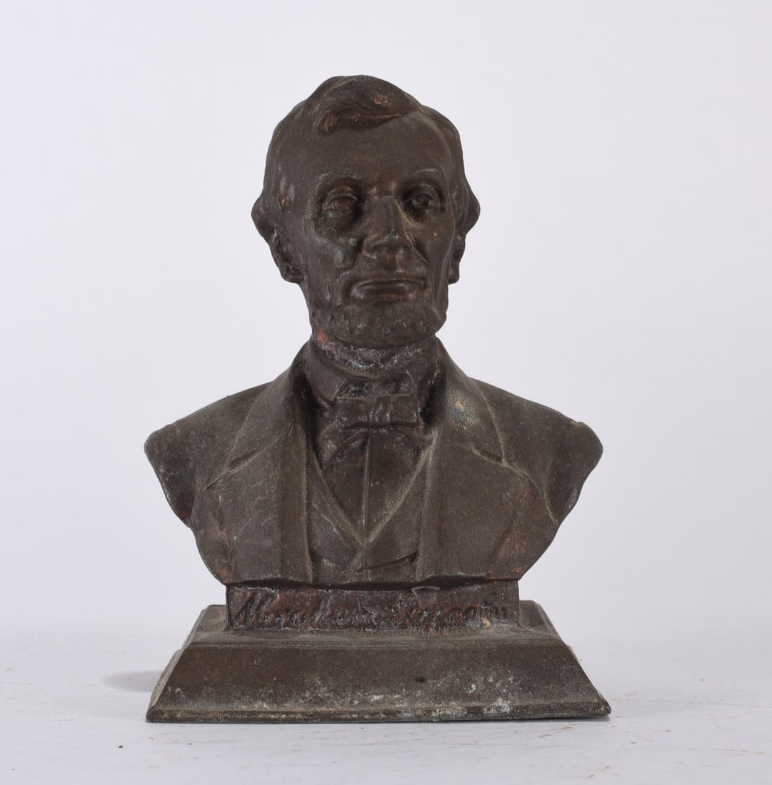 Antique Abraham Lincoln Book End or Desk Weight (1 of 3)