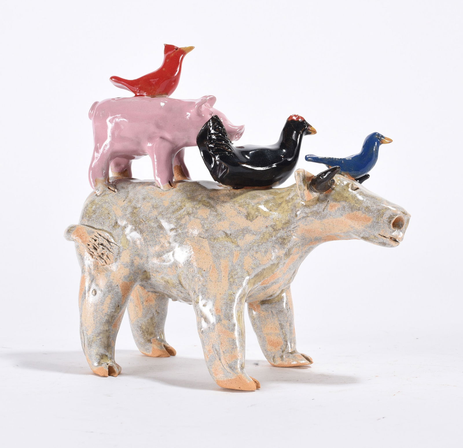 Lynn Bailey Pottery Cow (1 of 3)