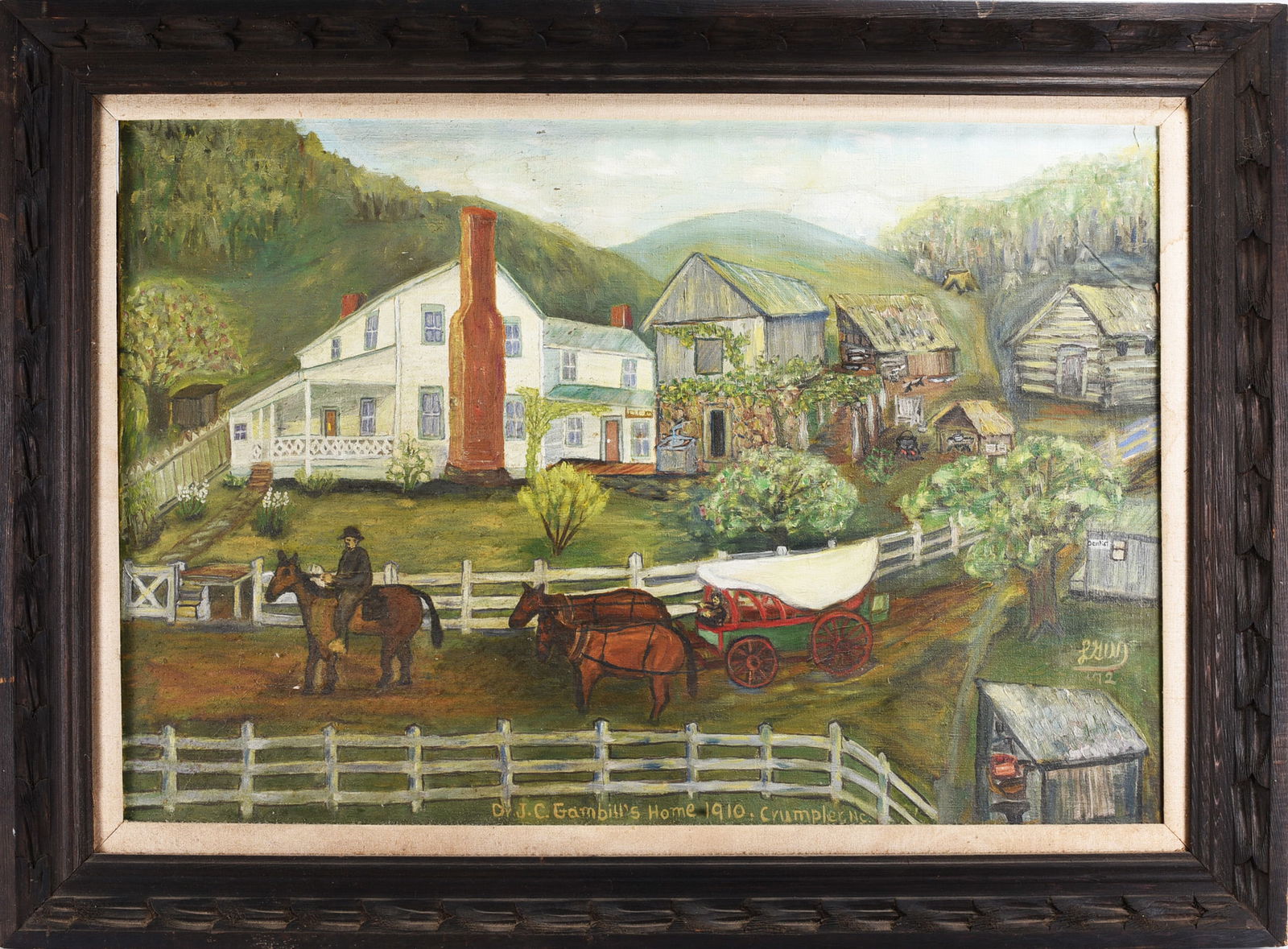 Painting on Canvas ca. 1950: Painting on Canvas ca. 1950