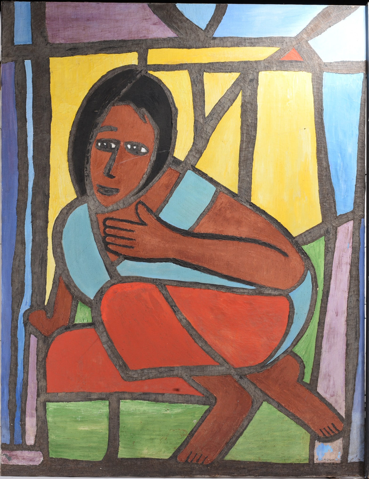 Painting on Canvas ca. 1950: Painting on Canvas ca. 1950