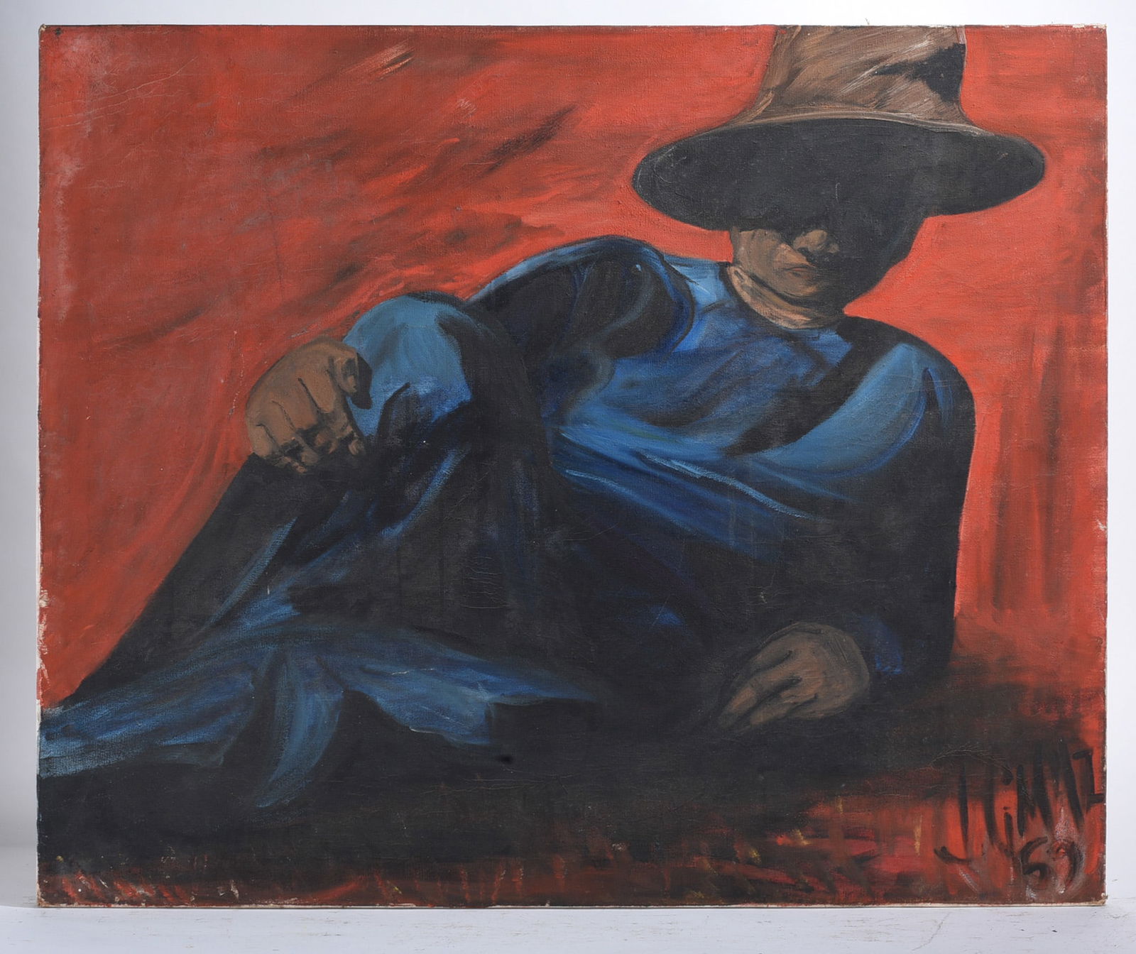 Painting on Canvas ca. 1950: Painting on Canvas ca. 1950