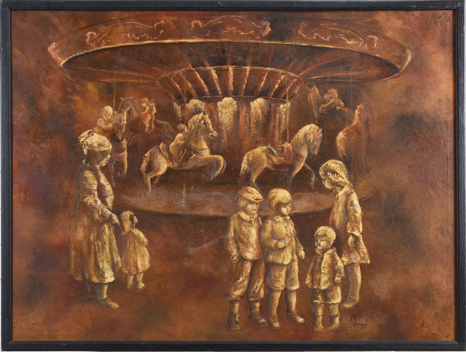 M. Jones Painting ca. 1950: M. Jones Painting ca. 1950