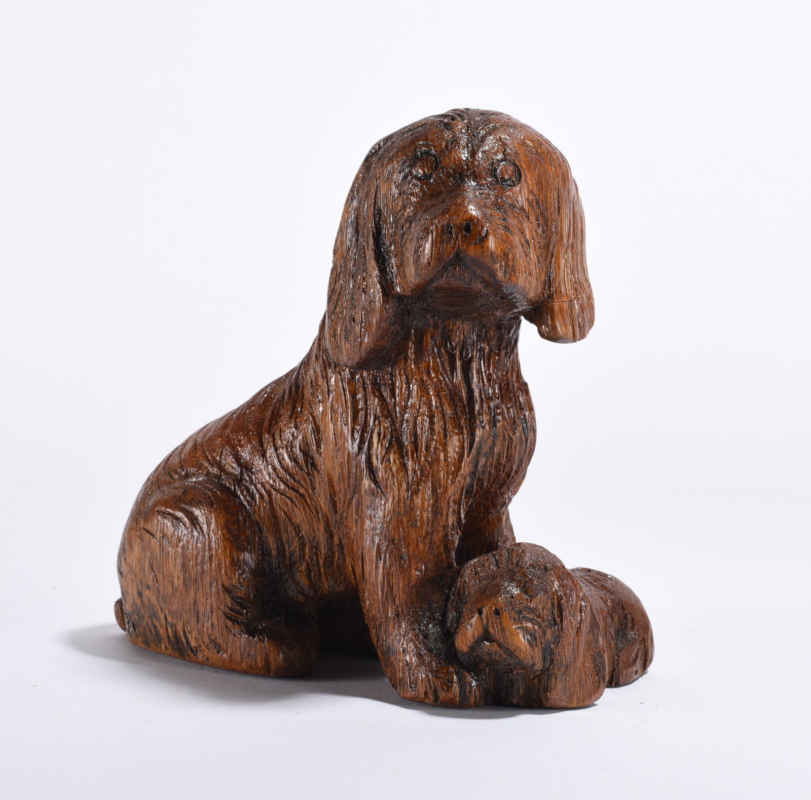 Wood Carving of Dog: Wood Carving of Dog