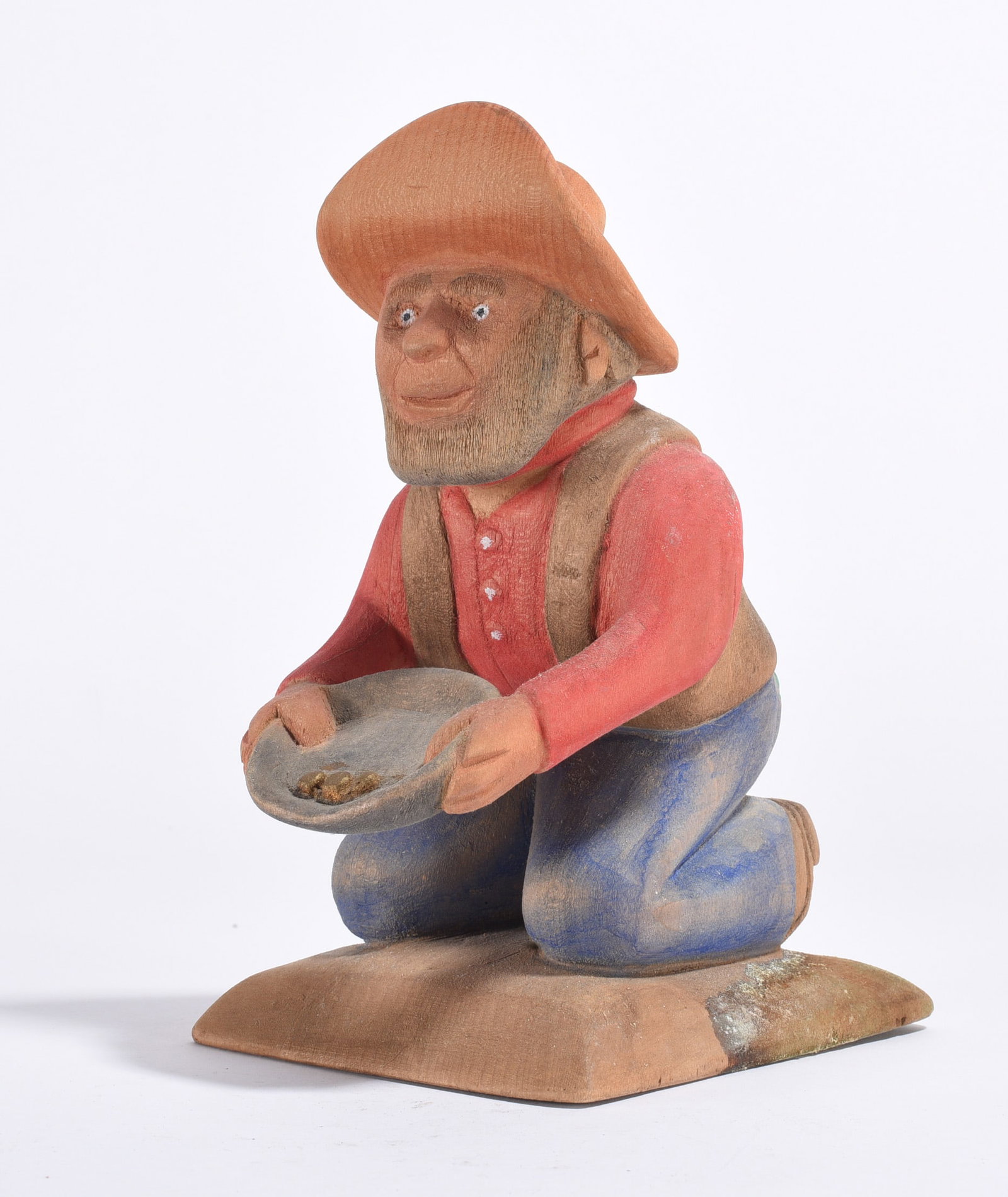 Folk Art Carved Man: Folk Art Carved Man
