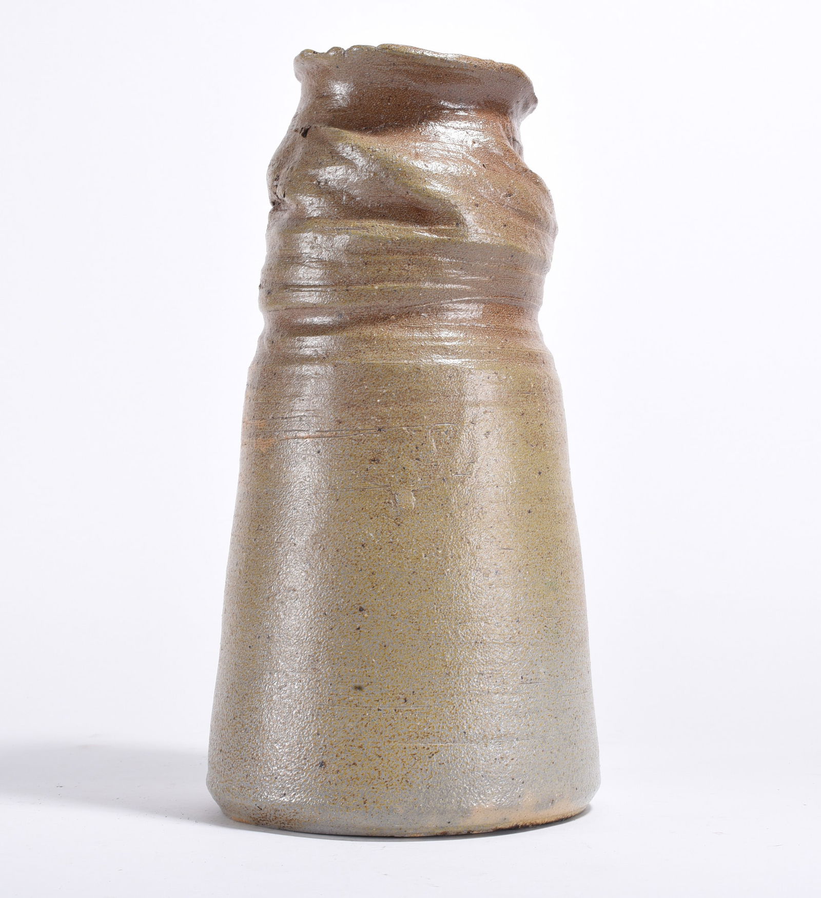 Studio Pottery Salt Glaze Vase: Studio Pottery Salt Glaze Vase