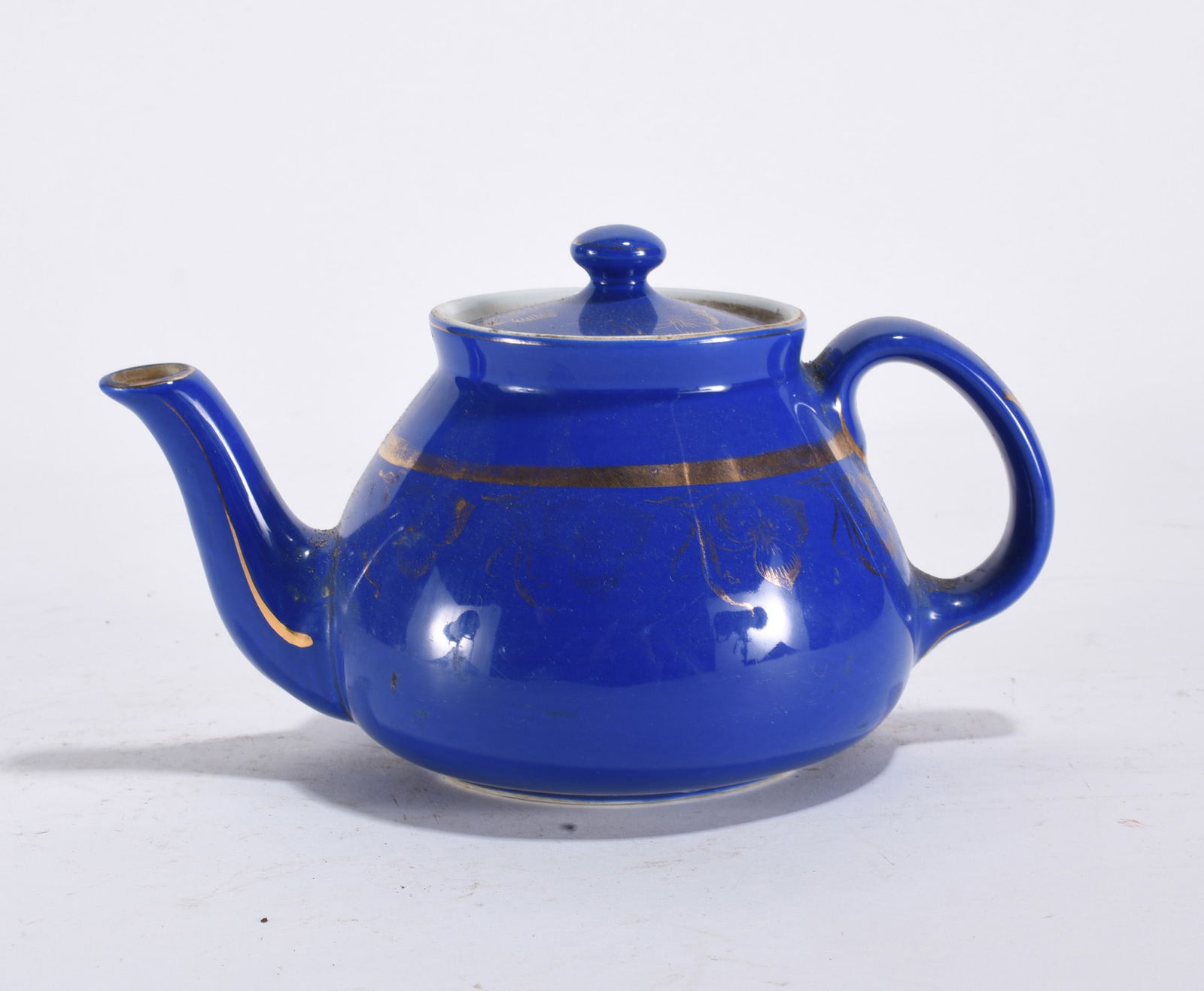 Vintage Hall China Teapot Cobalt Blue: Vintage Hall China Teapot Cobalt Blue