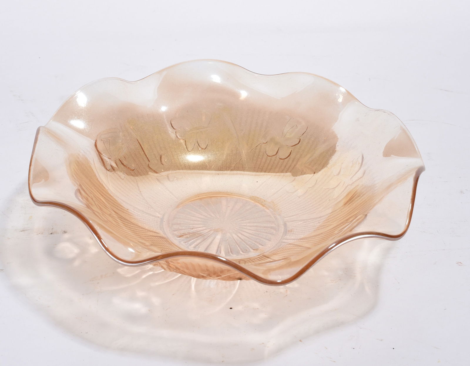 Iris and Harringbone Bowl: Iris and Harringbone Bowl