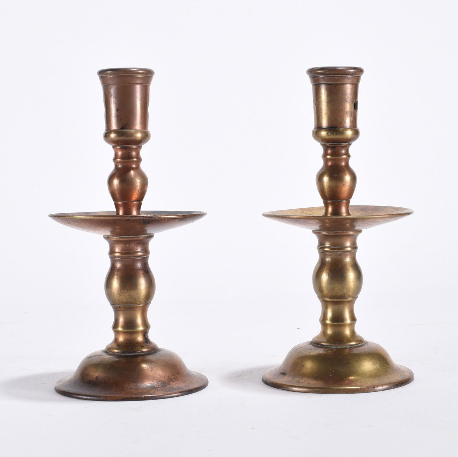Early American Brass Candle Sticks (1 of 2)