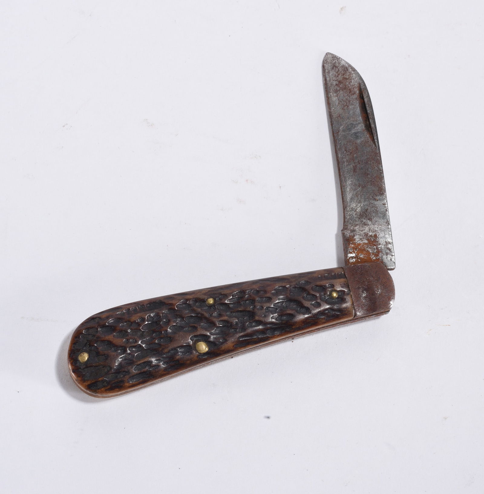 Antique Stag Handle Pocket Knife (1 of 2)