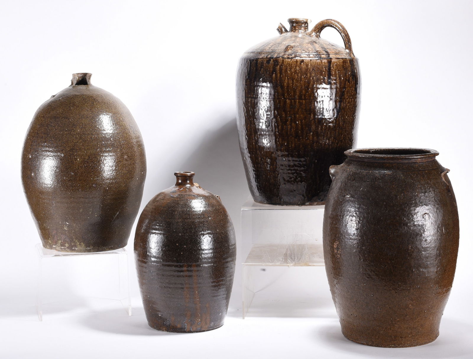 Group of Catawba Valley Pottery ca. 1890: Group of Catawba Valley Pottery ca. 1890