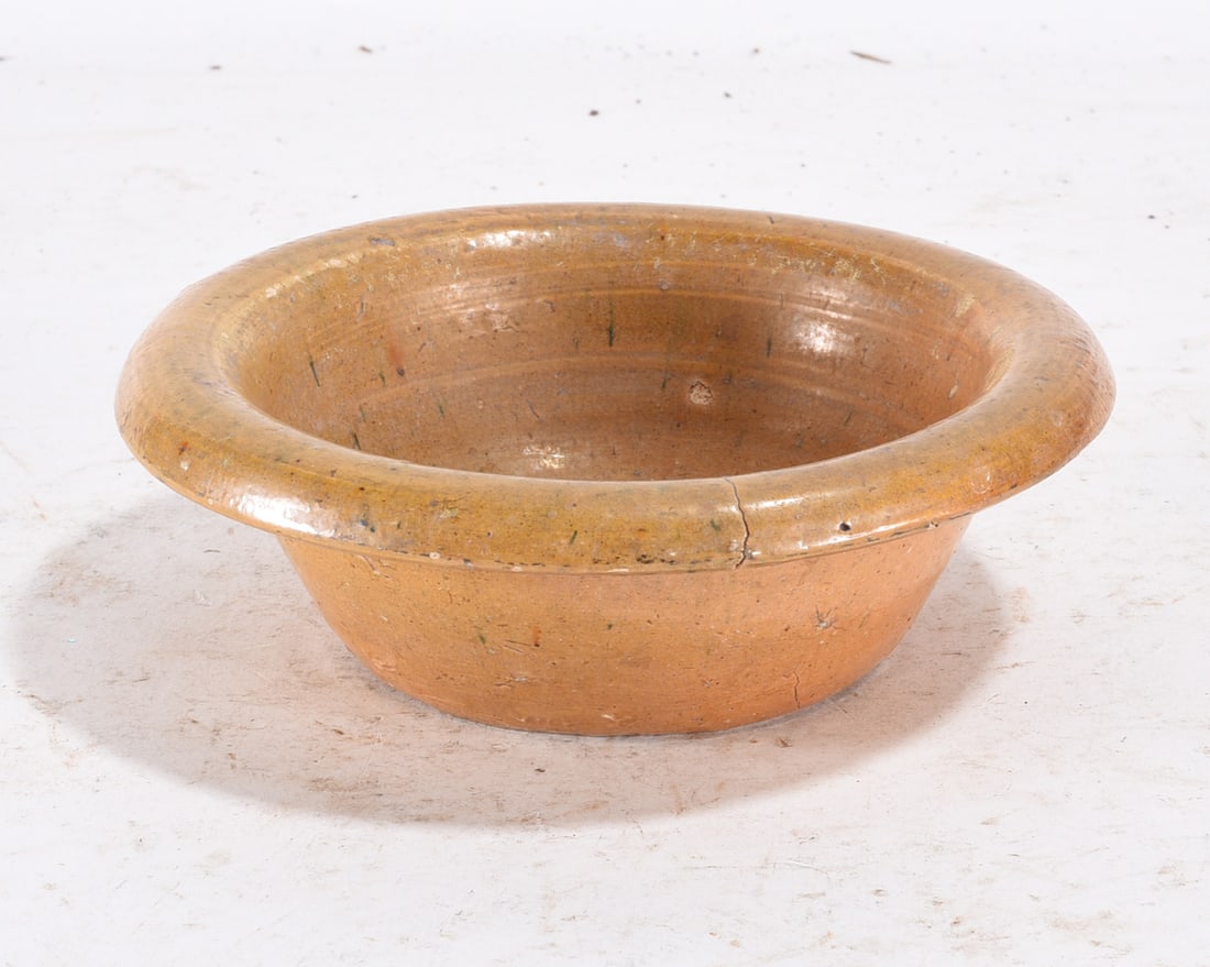 Early North Carolina Pottery Bowl ca. 1860: Early North Carolina Pottery Bowl ca. 1860