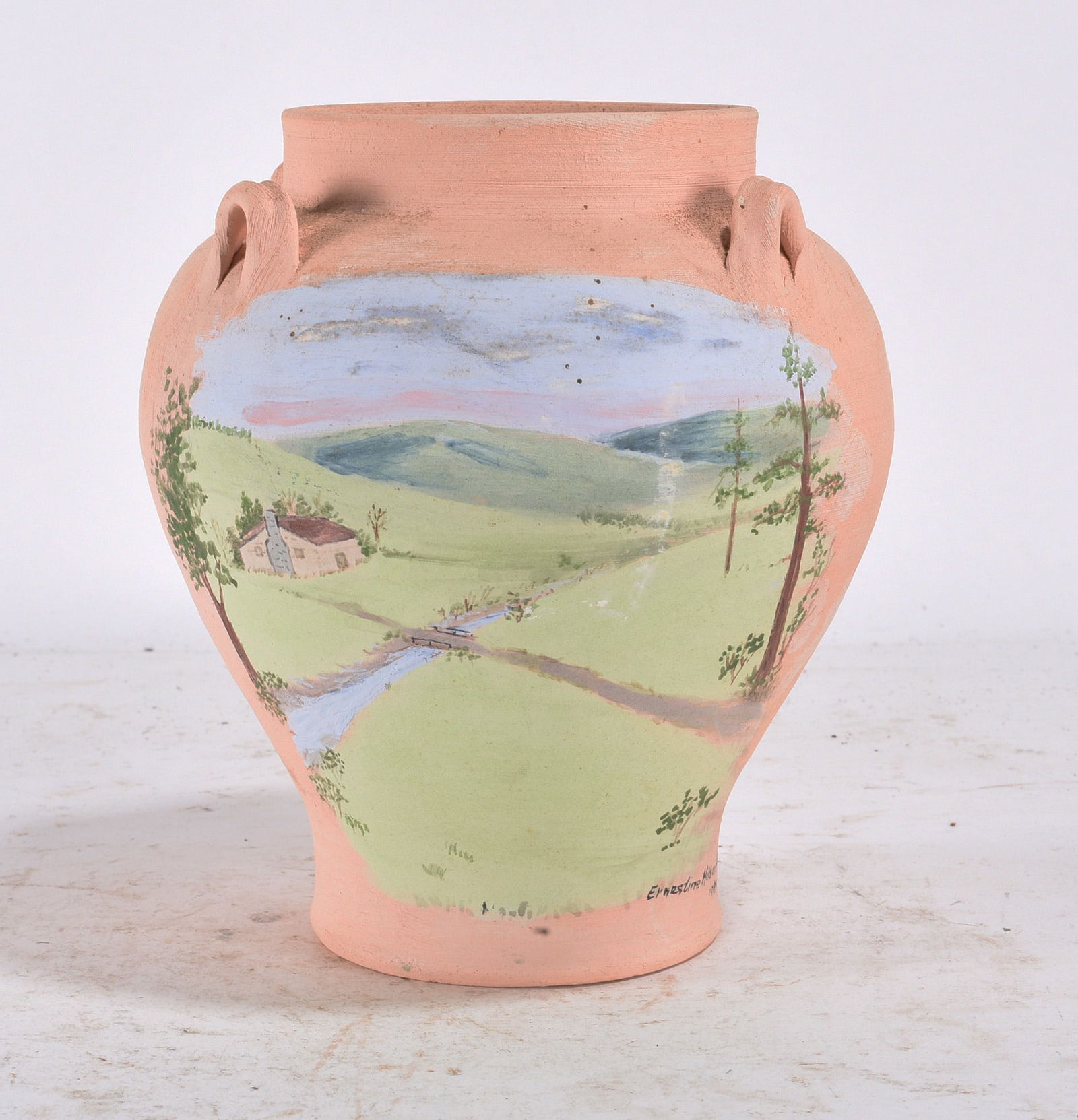 Ernestine Hilton Sigmon Pottery Jar: Ernestine Hilton Sigmon Pottery Jar