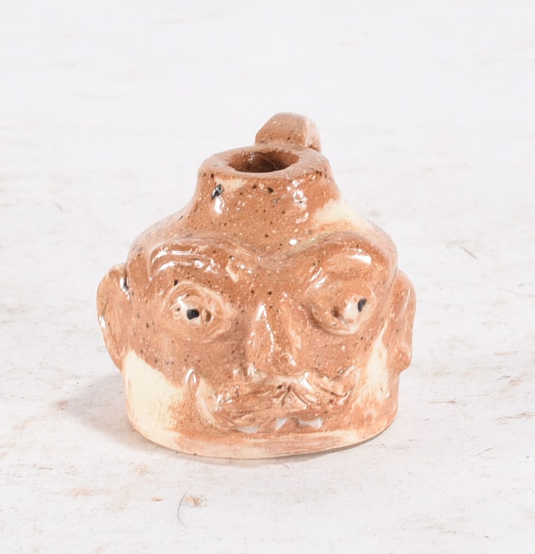 Nancy Richards Miniature Pottery Face Jug (1 of 3)