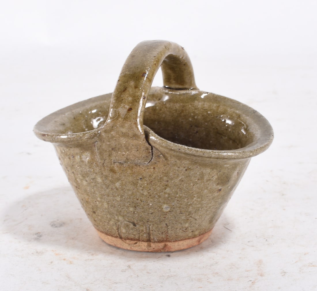 Charles Lisk Miniature Pottery Basket (1 of 3)